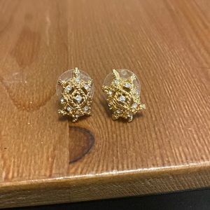 J. Crew Gold Turtle Studs